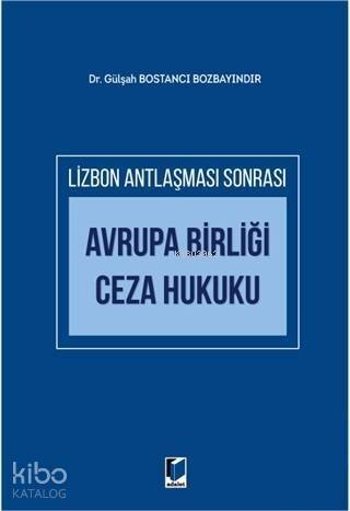 Avrupa Birliği Ceza Hukuku - 1