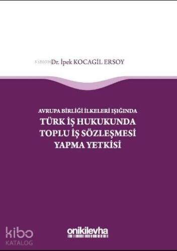 Avrupa Birliği İlkeleri Işığında Türk İş Hukukunda Toplu İş Sözleşmesi Yapma Yetkisi - 1