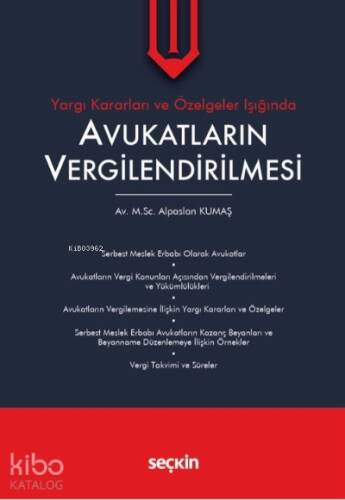 Avukatların Vergilendirilmesi - 1