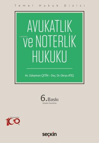 Avukatlık ve Noterlik Hukuku - 1