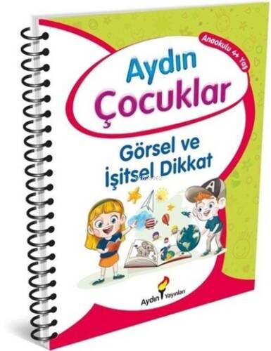 Aydın Çocuklar 4 Yaş Etkinlik Kitabım Görsel ve İşitsel Dikkat - 1