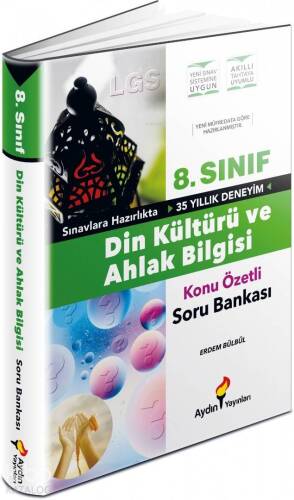 Aydın Yayınları 8. Sınıf LGS Din Kültürü ve Ahlak Bilgisi Konu Özetli Soru Bankası Aydın - 1