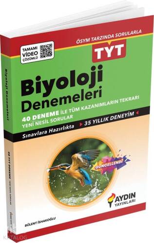 Aydın Yayınları TYT Biyoloji 40 Deneme - 1