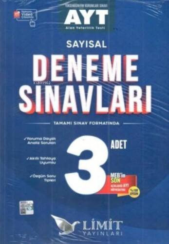 AYT 1.Dönem Sayısal 3'lü Deneme - 1