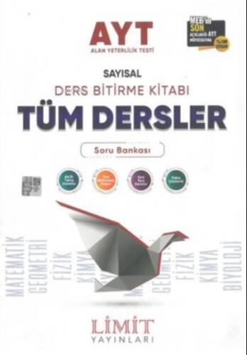 AYT 1.Dönem Sayısal Ders Bitirme Seti Tüm Dersler Soru Bankası - 1