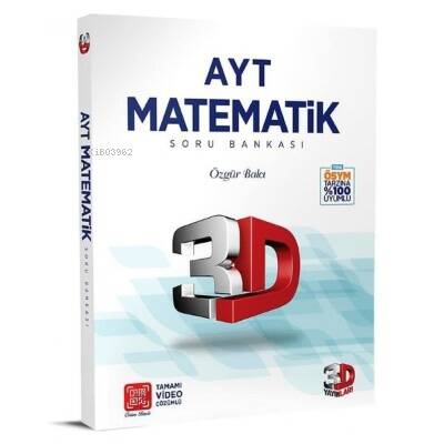 AYT 3D Matematik Tamamı Video Çözümlü Soru Bankası - 1