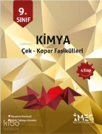 Ayt 9. Sınıf Kimya 4 Etap Soru Bankası - Çek kopar Fasikülleri - 1