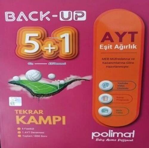 AYT Back-Up 5+1 Kamp Kitabı – Eşit Ağırlık - 1