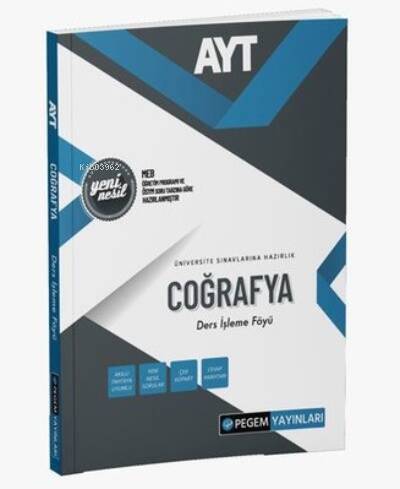 AYT Coğrafya Ders İşleme Föyü - 1