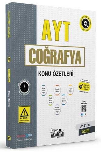 AYT Coğrafya Konu Özeti Üçgen Akademi Yayınları - 1