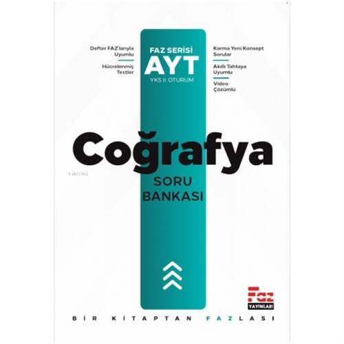 AYT Coğrafya Soru Bankası Faz Yayınları - 1