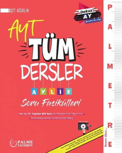 AYT Eşit Ağırlık Tüm Dersler Aylık Çalışma Fasikülleri - 1