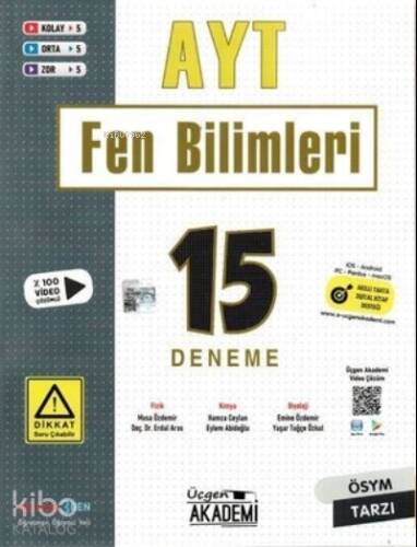 AYT Fen Bilimleri 15'li Deneme - 1