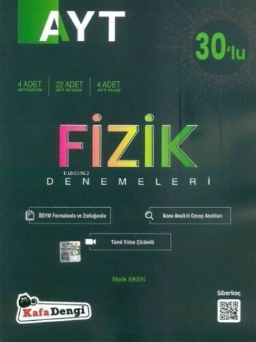 AYT Fizik Branş Denemesi(30'lu) (Tümü Video Çözümlü) - 1