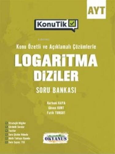 Ayt KonuTik Logaritma Diziler Soru Bankası - 1