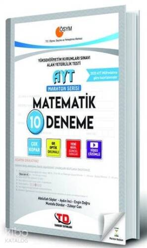 AYT Maraton Serisi Matematik 10 Deneme - 1