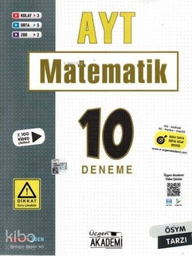 AYT Matematik 10'lu Deneme - 1