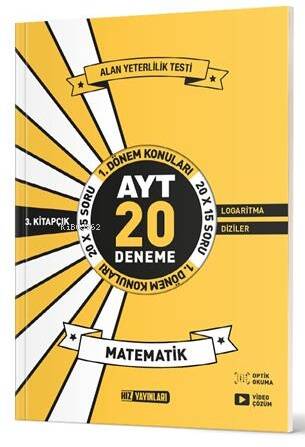 Ayt Matematik 20'Li İlk Dönem Deneme 3.Kitap - 1