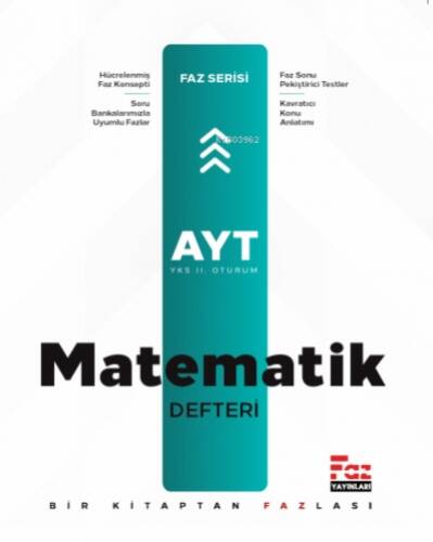 AYT Matematik Defteri Faz Yayınları - 1