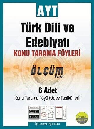 AYT Türk Dili ve Edebiyatı Konu Tarama Föyleri Ölçüm Serisi 6 Fasikül - 1