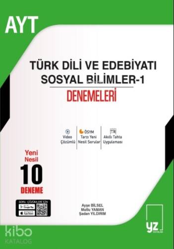 AYT Türk Dili ve Edebiyatı Sosyal Bilimleri-1 ;10 Deneme - 1