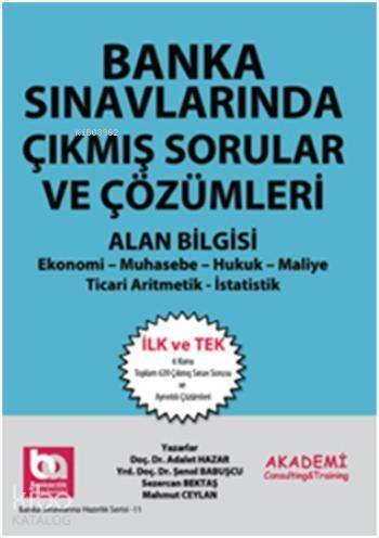 Banka Sınavlarında Çıkmış Sorular ve Çözümleri Alan Bilgisi - 1