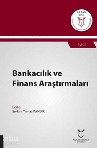 Bankacılık ve Finans Araştırmaları;(Aybak 2019 Eylül) - 1