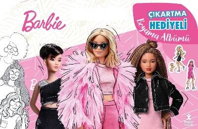 Barbie Çıkartmalı Hediyeli Boyama Albümü - 1