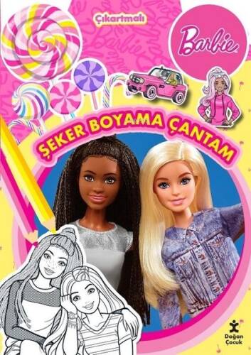 Barbie - Şeker Boyama Çantam - Çıkartmalı - 1