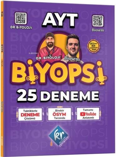 Barış Hoca Dr. Biyoloji AYT Biyopsi 25 Biyoloji Deneme - 1