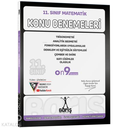 Barış Yayınları 11. Sınıf Matematik Konu Denemeleri - 1