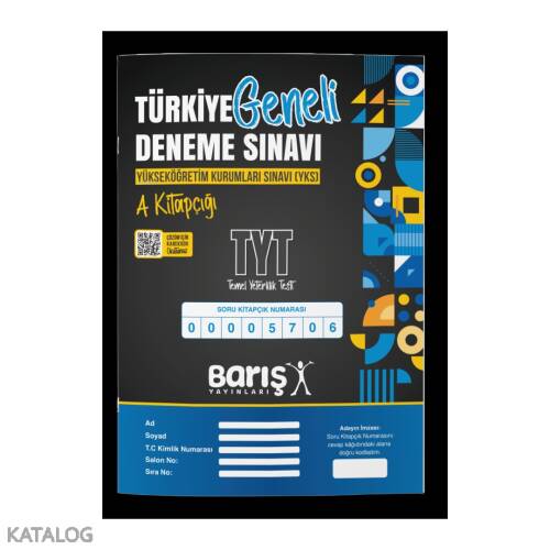 Barış Yayınları 2025 TYT-1 TG Deneme Sınavı - 1