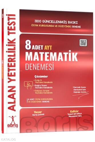 Barış Yayınları AYT 8'li Matematik Denemesi - 1