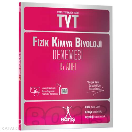 Barış Yayınları TYT Fizik Kimya Biyoloji FKB Denemesi 15 Adet - 1