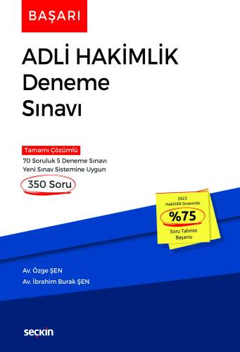 Başarı – Adli Hakimlik Deneme Sınavı - 1