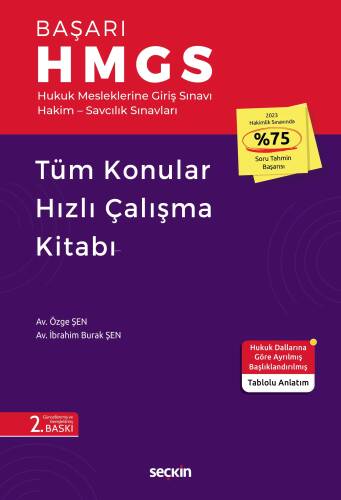 Başarı – HMGS Tüm Konular Hızlı Çalışma Kitabı - 1