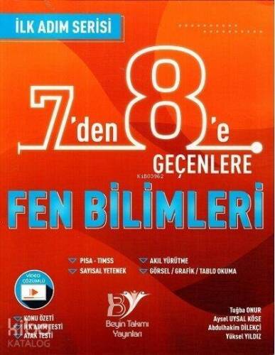 Beyin Takımı Yayınları 7 den 8 e Geçenlere Fen Bilimleri İlk Adım Serisi Beyin Takımı - 1