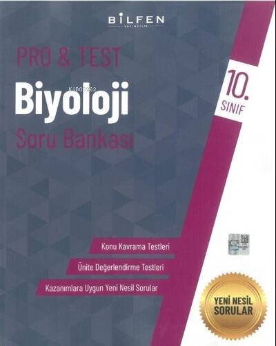 Bilfen Yayıncılık 10. Sınıf Pro Test Biyoloji Soru Bankası - 1