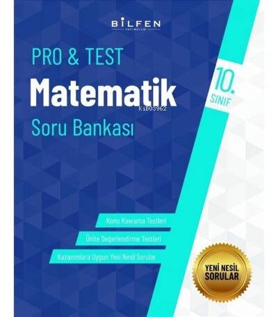 Bilfen Yayıncılık 10. Sınıf Pro Test Matematik Soru Bankası - 1