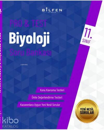 Bilfen Yayıncılık 11. Sınıf Pro&Test Biyoloji Soru Bankası - 1