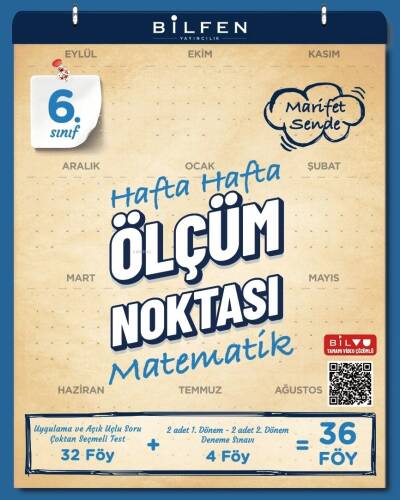 Bilfen Yayıncılık 6. Sınıf Matematik Hafta Hafta Ölçüm Noktası - 1