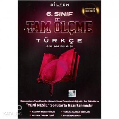 Bilfen Yayıncılık 6 Sınıf Türkçe Tam Ölçme Yeni - 1