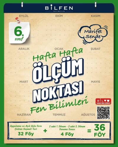 Bilfen Yayıncılık 6.Sınıf Fen Bilimleri Hafta Hafta Ölçüm Noktası - 1