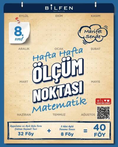 Bilfen Yayıncılık 8. Sınıf Matematik Hafta Hafta Ölçüm Noktası - 1