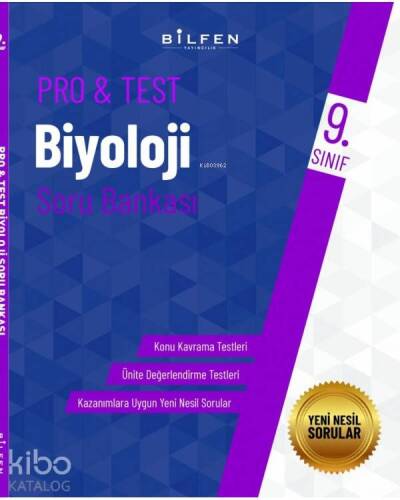 Bilfen Yayıncılık 9. Sınıf Pro&Test Biyoloji Soru Bankası - 1