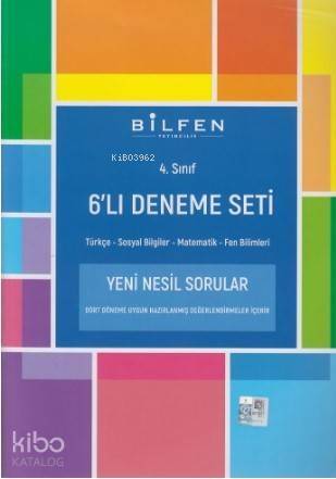 Bilfen Yayınları 4. Sınıf 6 lı Deneme Seti Bilfen - 1