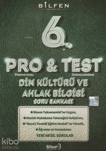 Bilfen Yayınları 6. Sınıf Din Kültürü ve Ahlak Bilgisi ProTest Soru Bankası Bilfen - 1
