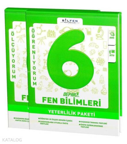 Bilfen Yayınları 6. Sınıf Fen Bilimleri Depar Yeterlilik Paketi; Set - 1