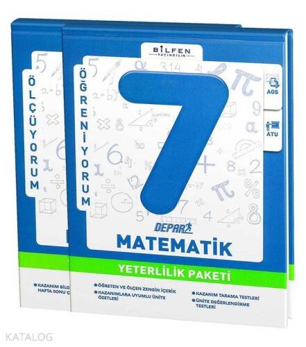 Bilfen Yayınları 7. Sınıf Matematik Depar Yeterlilik Paketi; Set - 1