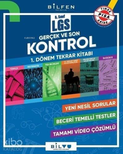 Bilfen Yayınları 8. Sınıf 1. Dönem LGS Gerçek ve Son Kontrol Tekrar Kitabı Bilfen - 1